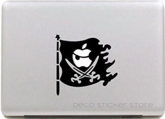 Sticker autocollant MacBook Drapeau Pirate