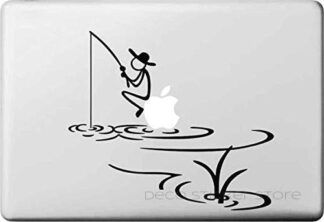 Sticker autocollant MacBook pêcheur