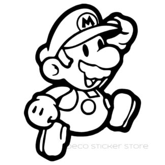 Sticker autocollant Mario et Luigi