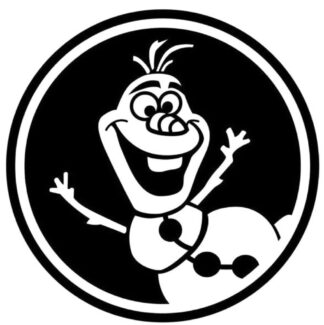 Sticker autocollant Olaf reine des neige