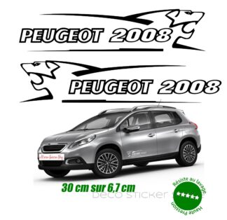Sticker autocollant Peugeot 2008 30 cm lion V1