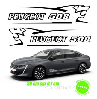 Sticker autocollant Peugeot 508 30 cm lion V1
