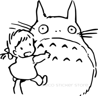 Sticker autocollant Totoro et Mai