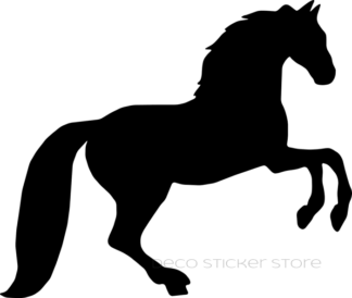 Sticker autocollant cheval ombre saut