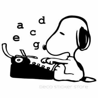 Sticker autocollant chien Snoopy