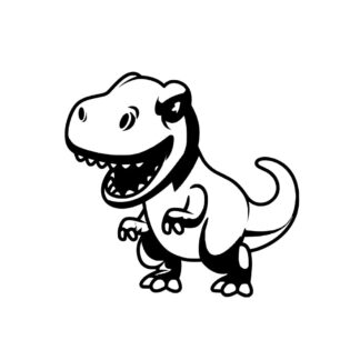 Sticker autocollant dinosaure t-rex