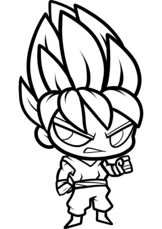 Sticker autocollant dragon ball Goku Super Saiyan