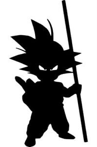 Sticker autocollant dragon ball Goku ninja