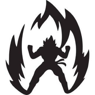 Sticker autocollant dragon ball Saiyan