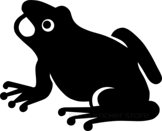 Sticker autocollant grenouille