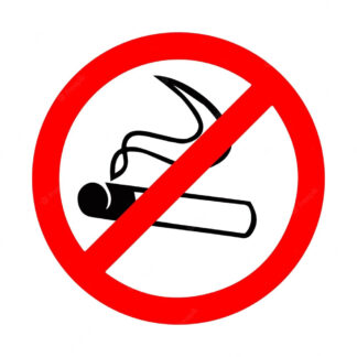 Sticker autocollant imprimé interdiction de fumer