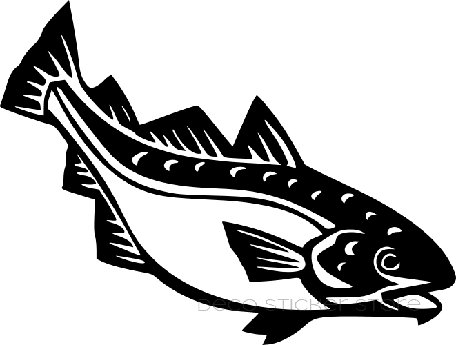 Sticker autocollant pêche poisson- - Déco Sticker Store-3.90€