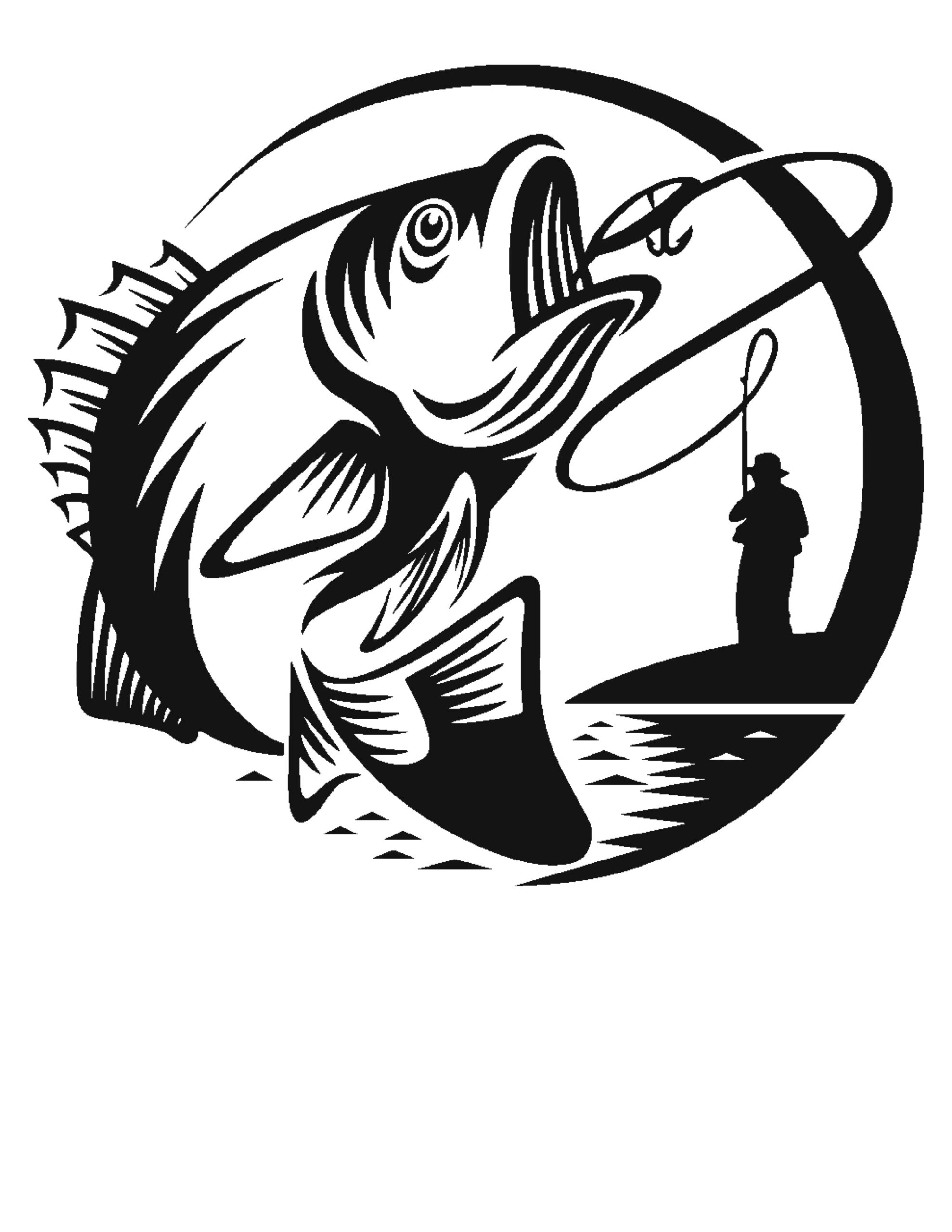 Sticker autocollant poisson pêche- - Déco Sticker Store-3.90€