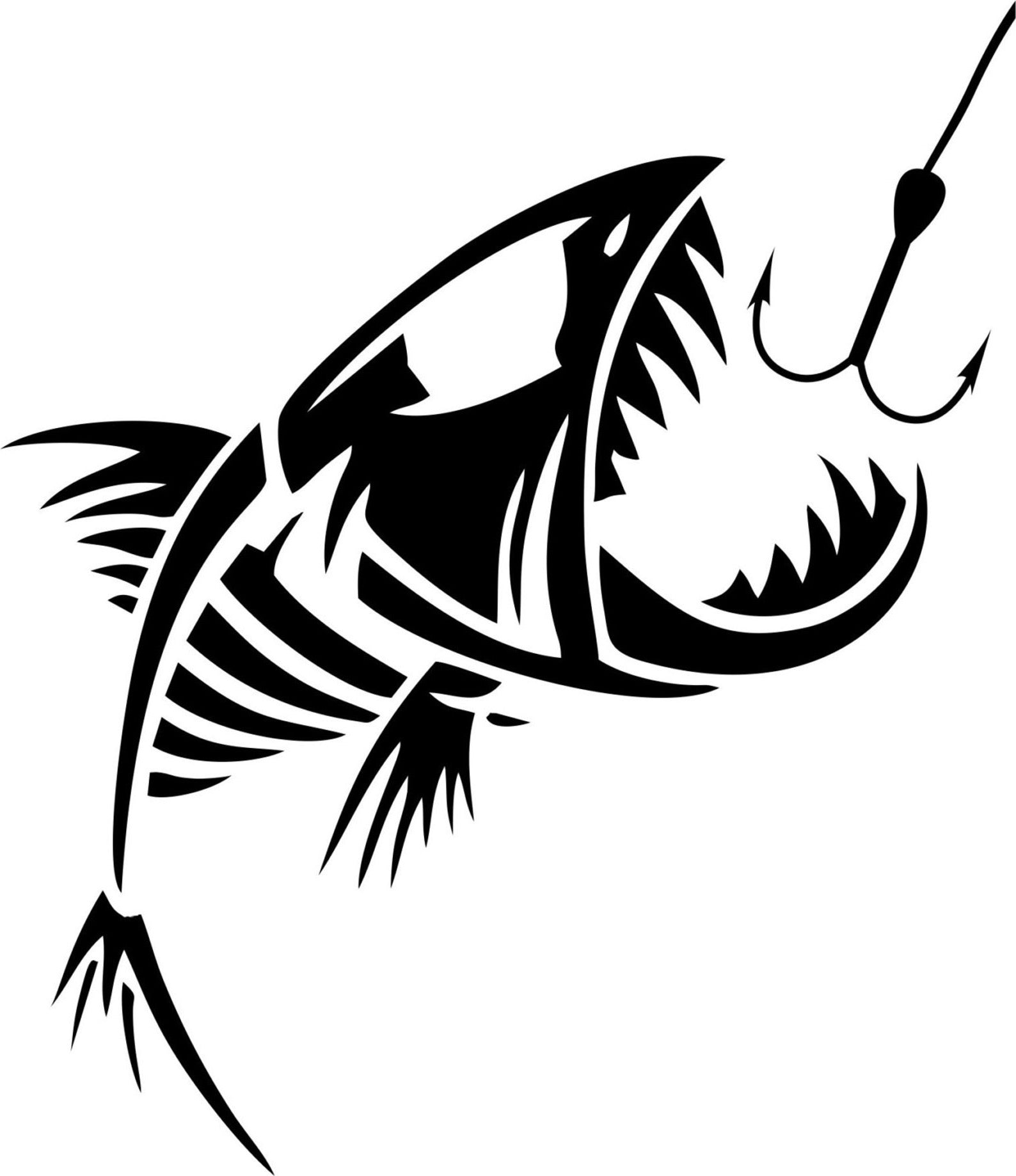 Sticker autocollant poisson pêche- - Déco Sticker Store-3.90€