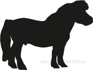 Sticker autocollant poney