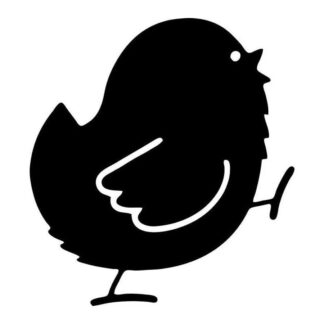 Sticker autocollant  poussin poule poulet