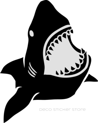 Sticker autocollant requin blanc