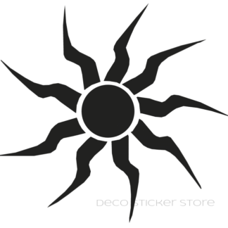 Sticker autocollant soleil tribal