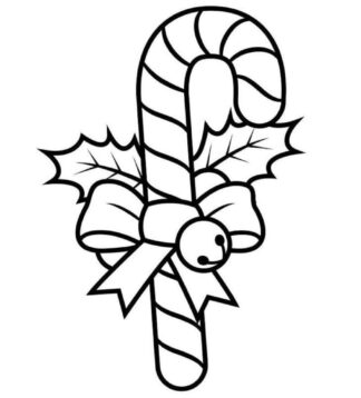 Sticker autocollant sucre d’orge Noël