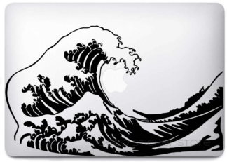 Sticker autocollant vague hokusai MACBOOK
