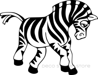 Sticker autocollant zèbre