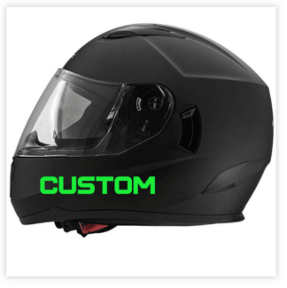 Stickers texte de Casque moto à personnaliser
