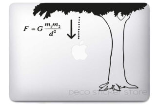 autocollant  Sticker MacBook pomme de Newton
