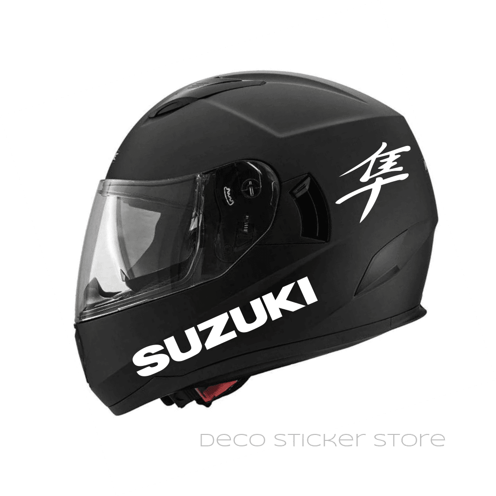 casque moto Lot de 4 stickers autocollants Suzuki Hayabusa- - Déco Sticker  Store-14.90€