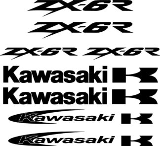 kit Stickers autocollant moto Kawasaki ZX 6R