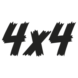 Sticker Autocollant 4x4