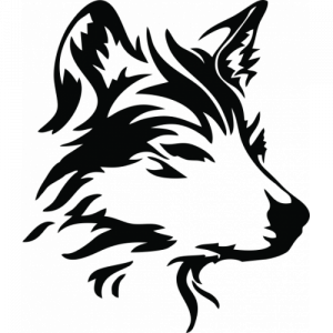 Sticker Autocollant Chien Tribal