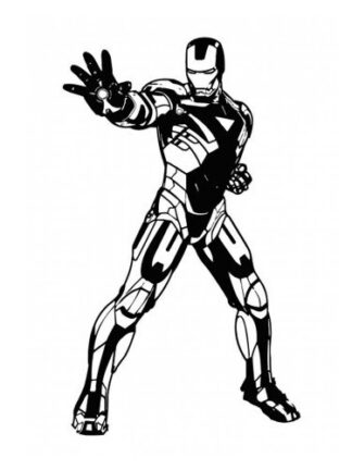 Sticker Autocollant Iron Man héro T87312