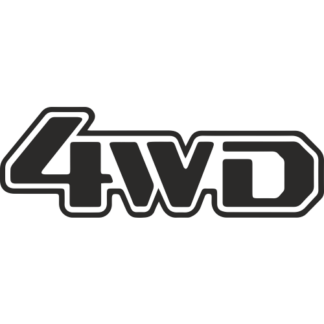 Sticker Autocollant  4x4 4WD