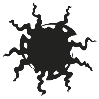 Sticker Autocollant soleil tribal