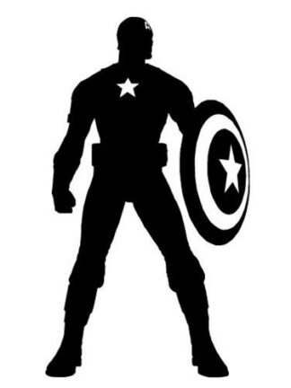 Sticker Autocollant Captain America héro U87307