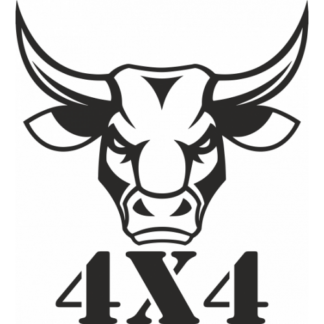 Sticker Autocollant  4x4 bull taureau