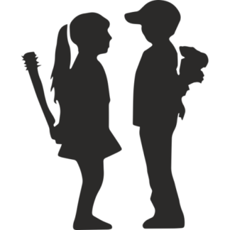 Sticker Autocollant     Enfants Batte et Fleur street art L87305