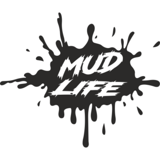 Sticker Autocollant  4x4 Mud Life