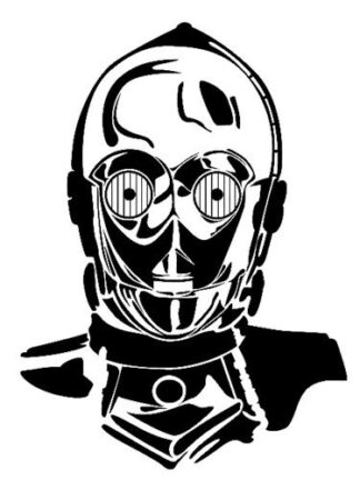 Sticker Autocollant Star wars C3PO héro U87313