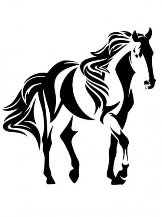 Sticker Autocollant  cheval V87296