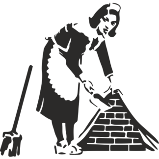 Sticker Autocollant Femme  street art L87328