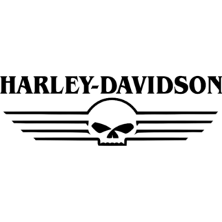Sticker Autocollant harley davidson tete de mort