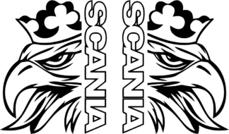 Sticker Autocollant Kit Scania 2x Griffons - 2 camion S87298