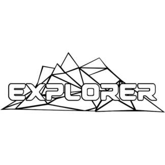 Sticker Autocollant origami explorer