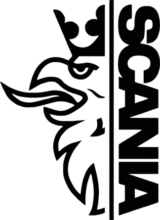 Sticker Autocollant  Scania Demi Griffon + Logo camion S87299