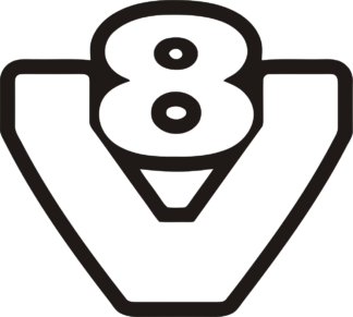 Sticker Autocollant  Scania V8 liseré camion S87302