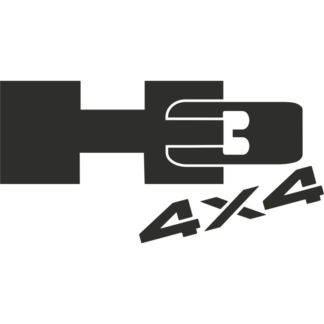 Sticker Autocollant  hummer 4x4 h3 auto AM87365