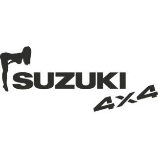 Sticker Autocollant  suzuki 4x4 femme auto AM87313