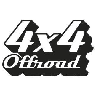 Sticker Autocollant 4x4 offroad auto AM87595
