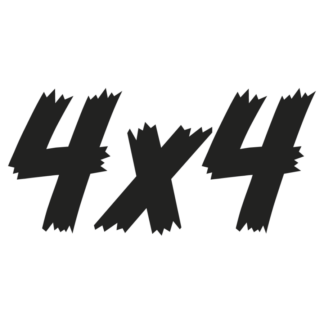 Sticker Autocollant 4x4 auto AM87581